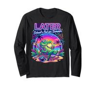 Later School's Out for Summer Alligator School Year Teacher Manche Longue