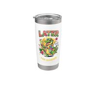 Later School's Out for Summer Miami Vacation Alligator Kids Gobelet isotherme en acier inoxydable double paroi