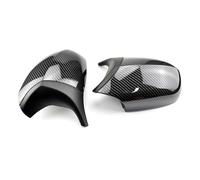 latéral Capuchon de Miroir Pour BMW Série 3 1 E81 E82 E87 E88 E90 E91 E92 E93 2004 - 2015 Couvercle De Rétroviseur De Voiture En Fiber Carbone Boîtier Rétroviseur(Half carbon later)