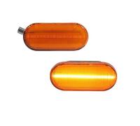 Latéral Clignotant Lampe 2 Pièces pour C-Max pour Fiesta pour Focus pour Fusion pour Galaxy LED Marqueur Latéral Dynamique Clignotant Séquentiel(Yellow Dynamic)