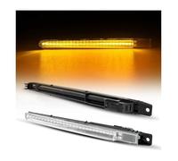 Latéral Mirror Indicateur Pour BMW F10 Pour M5 FV9 2010-2017 51657266475 51654805796 2 Pièces Clignotants Rétroviseur Latéral Indicateur Lampe Dynamique Clignotant Voiture(Transparent Silver)