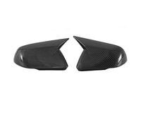 latérale rétroviseur Coques Pour Ford Pour Mustang 2015-2022 Version Couvercle Rétroviseur Américain Capuchon Rétroviseur Latéral Sans Boîtier Feu Signalisation(2-Carbon Fiber Look)