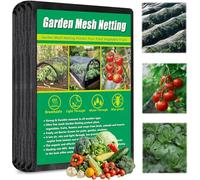 LATERN 2m x 10m Filet Anti-Insectes pour Jardin, Noir Filet Nano PPT Épais Filets de Protection Potagères Mailles Fines pour Fruits Fleurs Cultures Serre Protection Contre Oiseaux Insectes Nuisibles