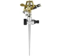 Latern Arroseur De Jardin à Impulsion, 360 Degrés Arroseur De Pelouse à Impact Robuste Pulvérisateur D'irrigation avec Pointe en Métal pour L'arrosage des Plantes Fleurs Légumes