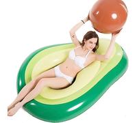 LATERN Flotteur Gonflable Géant D'avocat, 165CM Grand Radeau Flottant pour Piscine en PVC Salon de Plage Flottant avec Boule D'eau pour Enfants Adultes Piscine Plage Faire Fête Jouets