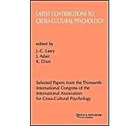 Latest Contributions To Cross-Cultural Psychology