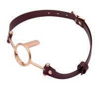 Latetobed - bâillon anneau bouche - cuir marron