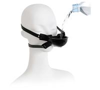 Latetobed - bâillon bouche avec abreuvoir - silicone noir