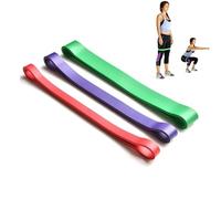 Latex Bande de Résistance Rouge pour Entraînement et Pilates | Légère, Extensible et Portable, Format 61x1,9x0,45cm, Usage Physique