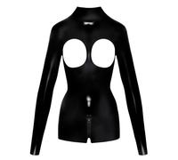 Latex Body en Latex Buste Ouvert pour Femme Noir Taille XL