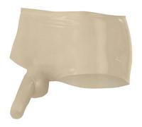 LATEX - boxer + gaine pénienne (naturel) - L/XL