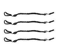 Latex Corde Élastique pour Roue Abdominale, 4 Pièces | Housse Textile Intégrée, Double Anneau, Extensible Jusqu’à 2,4m, Légère, Maison, Hôtel ou Cours de Fitness