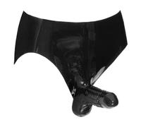 Late X Slip en latex The Latex Collection avec manches Pénis