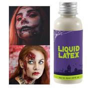 Latex Liquide Maquillage , 50ml Latex Doux pour Fausses Blessures, Création de Fausses Blessures pour Événements Halloween Cosplay Élèves Maquillage
