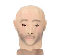 Latex Man Headgear Party Props Newsy Party Prop Prop Lavable Washable Man Cover Latex Head for Haunted House Cosplay