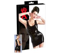 LATEX - robe moulante courte sans manches - noir - M