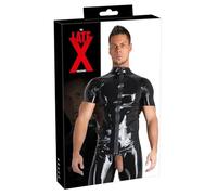 LateX Tee Shirt en Latex avec Zip Taille XL