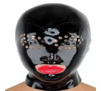Latex TêTe Couverture Masque Complet Yeux avec de Petits Trous Cosplay