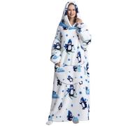 LATH.PIN Hoodie Sweat à Capuche Surdimensionnée Unisexe Adulte Couverture à Capuche Animal Motif Sweatshirt Large Microfibre Couverture TV Mignon Douce Epaisse Chaud avec Grande Poche