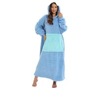 LATH.PIN Hoodie Sweat à Capuche Surdimensionnée Unisexe Adulte Couverture à Capuche Animal Motif Sweatshirt Large Microfibre Couverture TV Mignon Douce Epaisse Chaud avec Grande Poche