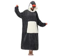 LATH.PIN Hoodie Sweat à Capuche Surdimensionnée Unisexe Adulte Couverture à Capuche Animal Motif Sweatshirt Large Microfibre Couverture TV Mignon Douce Epaisse Chaud avec Grande Poche