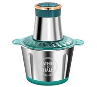 LATHAM & HALL Mixeur multifonction - Vert et argent - 2 vitesses - Pichet en verre de 3 L - Moteur puissant - Smoothies, soupes, milkshakes et plus encore