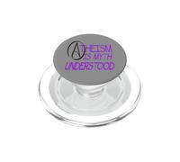 L'athéisme est Un Mythe Compris Débat philosophique Texte Violet PopSockets PopGrip pour MagSafe