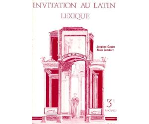 Latin 3eme Invitation Au Latin. Lexique