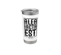 Latin - Alea iacta est Gobelet isotherme en acier inoxydable double paroi