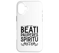 Latin - Beati pauperes spiritu Coque pour iPhone 16 Plus