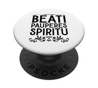 Latin - Beati pauperes spiritu PopSockets PopGrip Adhésif
