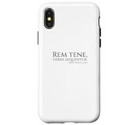 Latin Classique - Citation de Motivation Cato The Elder - Rome Coque pour iPhone X/XS