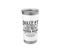 Latin - Dulce et decorum est pro patria mori Gobelet isotherme en acier inoxydable double paroi