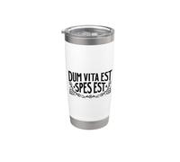 Latin - Dum vita est, spes est Gobelet isotherme en acier inoxydable double paroi
