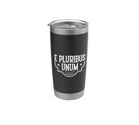 Latin - E pluribus unum Gobelet isotherme en acier inoxydable double paroi