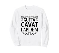 Latin - Gutta cavat lapidem Sweatshirt
