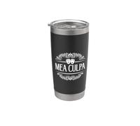 Latin - Mea culpa Gobelet isotherme en acier inoxydable double paroi