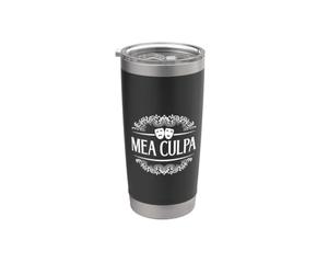 Latin - Mea culpa Gobelet isotherme en acier inoxydable double paroi