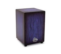 Latin Percussion, Cajón Aspire Accents, Bouleau, Blue Burst Streak, LPA1332-BBS