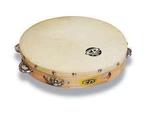 Latin Percussion CP379 Tambourinee bois 10'' avec peau Beige