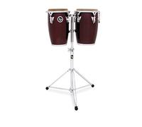 Latin Percussion LP Jr Ensemble de conga en bois Bordeaux chromé