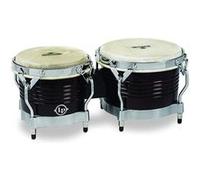 Latin Percussion Matador Bongos en bois 7 1/4" + 8 5/8" Chromé/Marron Marron