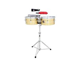 Latin Percussion, Timbales Tito Puente Solid Brass, 13" et 14", LP256-B