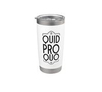Latin - Quid pro quo Gobelet isotherme en acier inoxydable double paroi