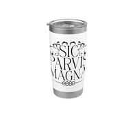 Latin - Sic parvis magna Gobelet isotherme en acier inoxydable double paroi