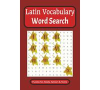 Latin Vocabulary Word Search: 6x9 inches - 110 pages - 50+ puzzles...Vacation, Holiday and Free Time Gifts