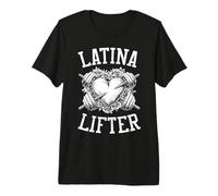 Latina Lifter Haltère de Gymnastique espagnole en Forme de cœur T-Shirt Haut de Gamme