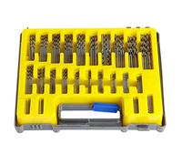 Latinaric Lot de 150 Micro forets à bois hélicoïdaux avec coffret de 0,4 mm à 3,2 mm