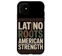 Latino Roots American Strength Mois du Patrimoine hispanique Coque pour iPhone 11