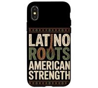 Latino Roots American Strength Mois du Patrimoine hispanique Coque pour iPhone X/XS